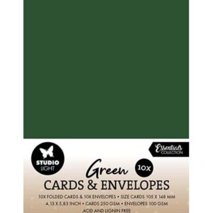 SL-CO-CE14 - StudioLight SL Cards & Envelopes Christmas Green Consumables nr. 14