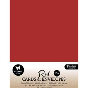 SL-CO-CE15 - StudioLight SL Cards & Envelopes Christmas Red Consumables nr. 15