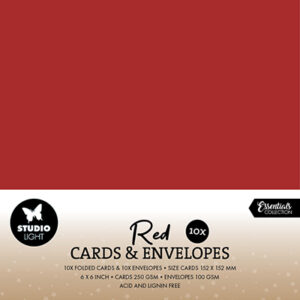 SL-CO-CE17 - StudioLight SL Cards & Envelopes Christmas Red Consumables nr. 17