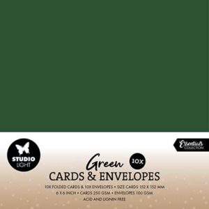 SL-CO-CE18 - StudioLight SL Cards & Envelopes Christmas Green Consumables nr. 18