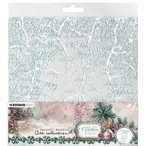 JMA-CB-ACS20 - Jenine's JMA Acetate Sheets White & Vintage mint Christmas Blush nr. 20