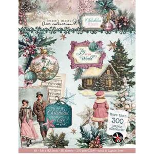 JMA-CB-DCPP392 - Jenine's JMA Die-cut Paper Pad Paper elements Christmas Blush nr. 392