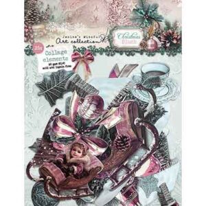 JMA-CB-PE45 - Jenine's JMA Paper Elements 35 Collage elements Christmas Blush nr. 45
