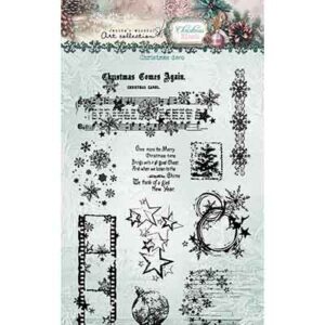 JMA-CB-STAMP883 - Jenine's JMA Clear Stamp Christmas deco Christmas Blush nr. 883