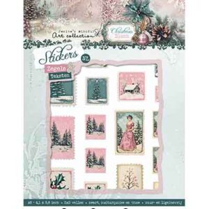 JMA-CB-STIC53 - Jenine's JMA Sticker Sheets Zegels & Teksten Christmas Blush nr. 53