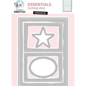 CCL-ES-CD1056 - CraftLab CCL Cutting die Stitched A6 Essentials nr. 1056