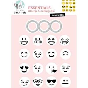 CCL-ES-SCD95 - CraftLab CCL Stamp & Cutting Die Emoticons Essentials nr. 95