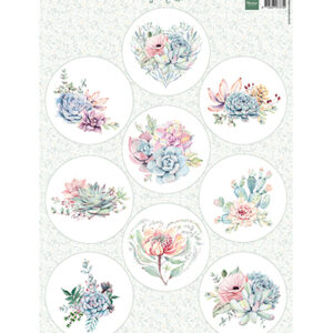 VK9636 - Marianne Design Knipvel A4, Succulents