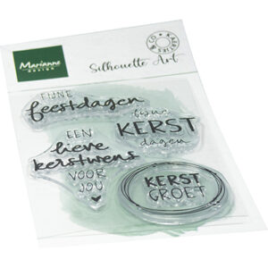 CS1182 - Marianne Design Clear Stamp, Kerstwensen by Kaertjes & Co