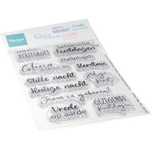 Marianne Design - Clear Stamp, Nativity tekst by Marleen