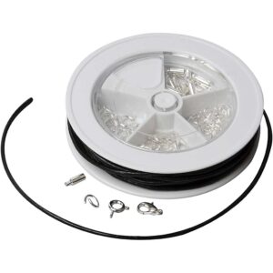 61367 Creativ Company Sieraden starterset Leren veters zwart verzilverd