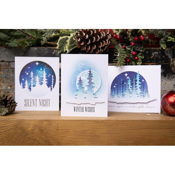 666334 Thinlits Die by Tim Holtz Forest Shadows - Afbeelding 2