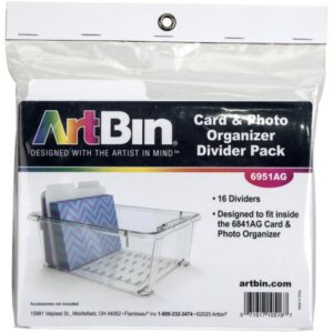 6951AG ArtBin Card & Photo Organizer Divider Packs 16/Pkg