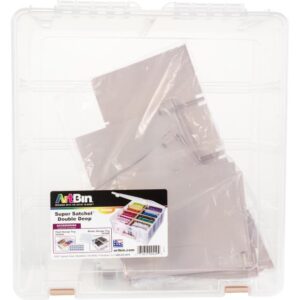 6990RK Artbin Super Satchel Double Deep Rose Gold Handle, Latch & Dividers W/Removable Dividers