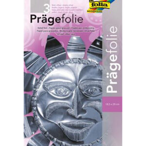 9790-12 - Stafil Embossing foil x3 sheets 18,5x29cm, Silver