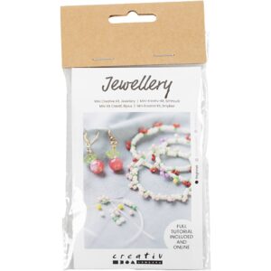 970865 Creativ Company Mini Hobbyset Sieraden Elastische armband en oorbel