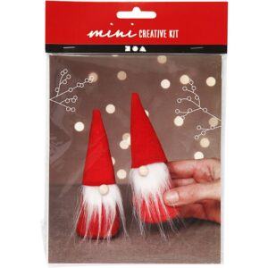 977401 Creativ Company Creative mini kit kerstkabouter 12 cm rood