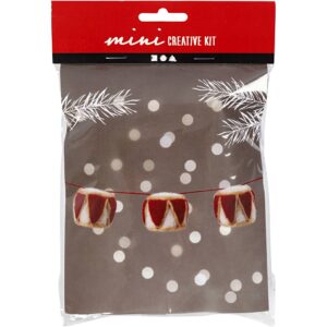 977427 Creativ Company Mini Hobbyset Trommel 33 mm beige antiek rood