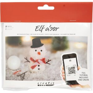 977450 Creativ Company Mini Hobbyset Kabouterdeur Sneeuwpop