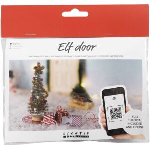 977452 Creativ Company Mini Hobbyset Kabouterdeur Kerstboom