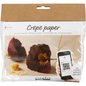 977470 Creativ Company Mini Hobbyset Cr?pepapier Klaprozen Cr?pe-verhouding: 180% 105 gr