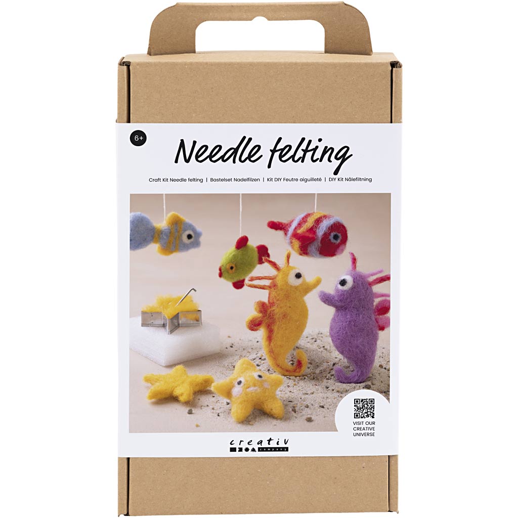 977550 Creativ Company Hobbyset Naaldvilten Dieren in water