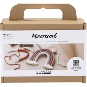 977553 Creativ Company Mini Hobbyset Macram? Regenboog