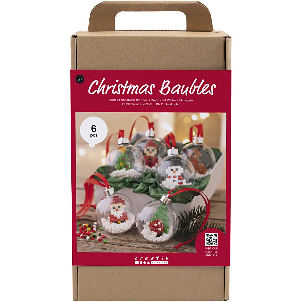 977582 Creativ Company Hobbyset Kerstballen Kralen