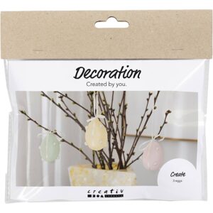 977593 Creativ Company Mini Hobbyset Decoratie Eieren pastelkleuren