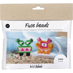 977642 Creativ Company Mini Hobbyset Strijkkralen Monster diverse kleuren