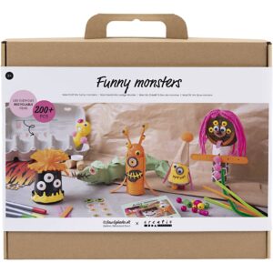 977644 Creativ Company Maxi Creatieve Box Grappige Monsters diverse kleuren