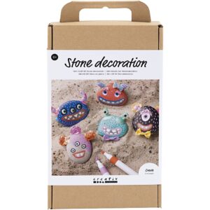 977677 Creativ Company Hobbyset Steendecoratie Monster diverse kleuren