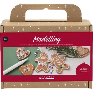 977701 Creativ Company Hobbyset Boetseren Kleine taartfiguren midden bruin