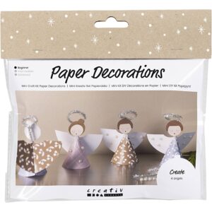 977708 Creativ Company Mini Hobbyset Decoraties van Papier Engelen diverse kleuren