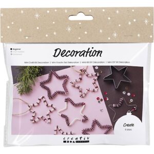 977709 Creativ Company Mini Hobbyset Decoratie Sterren rood