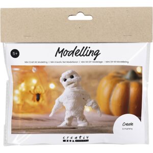 977719 Creativ Company Mini Hobbyset Boetseren Mummie wit