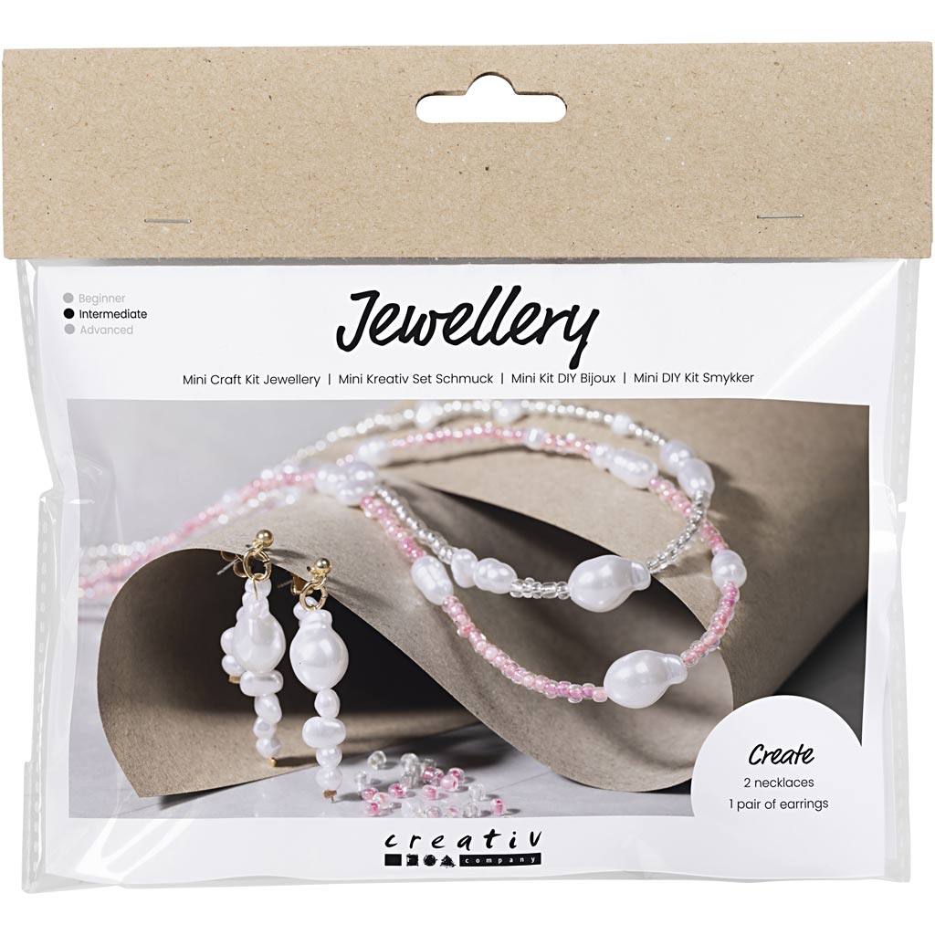 977724 Creativ Company Mini Hobbyset Sieraden Halskettingen en oorbellen glans