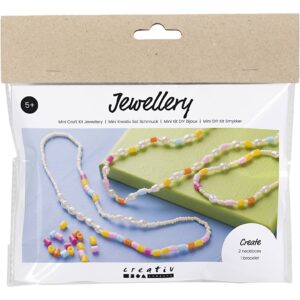 977733 Creativ Company Mini Hobbyset Sieraden Halskettingen en armband diverse kleuren