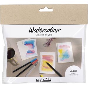 977771 Creativ Company Mini Hobbyset Aquarel Kaarten en enveloppen
