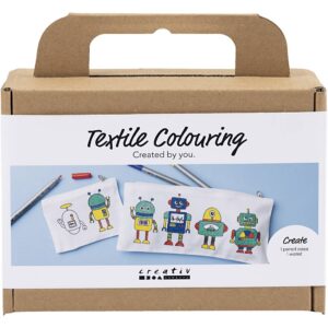 977806 Creativ Company Mini Hobbyset Textiel Decoreren Robot primair kleuren