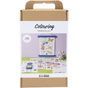 977812 Creativ Company Hobbyset Kleuren Vlinder en robot vrolijke kleuren