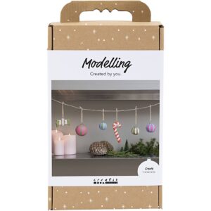 977826 Creativ Company Hobbyset Boetseren Pulp kerstfiguren diverse kleuren