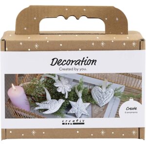 977828 Creativ Company Mini Hobbyset Decoratie Kerstdecoratie silver metal