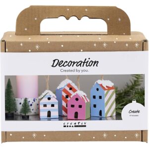 977839 Creativ Company Mini Hobbyset Decoratie Huizen kleurrijk