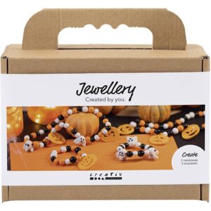 977840 Creativ Company Mini Hobbyset Sieraden Halsketting en armband halloween kleuren