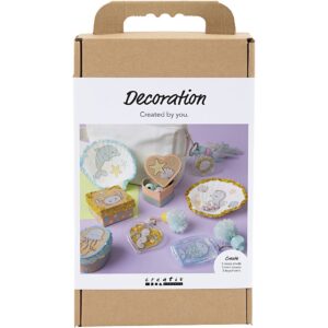 977847 Creativ Company Hobbyset Decoratie Dozen schelpen sleutelhangers pastelkleuren