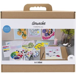 977852 Creativ Company Starter Hobbyset Gouache Schilderijen diverse kleuren