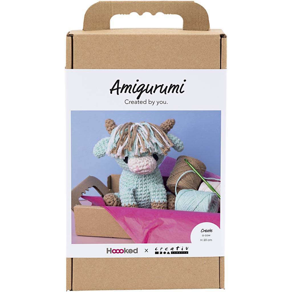 977864 Creativ Company Amigurumi hobbyset Koe beige mint