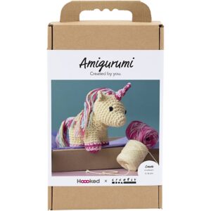 977871 Creativ Company Amigurumi hobbyset Eenhoorn regenboogkleuren
