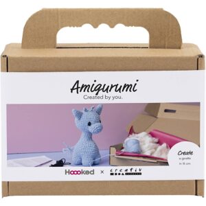 977878 Creativ Company Amigurumi hobbyset Giraf lichtblauw